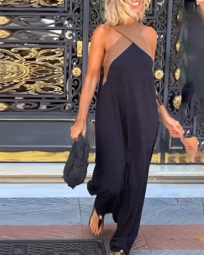 Nicole  Stylish Crossover Neckline Dress