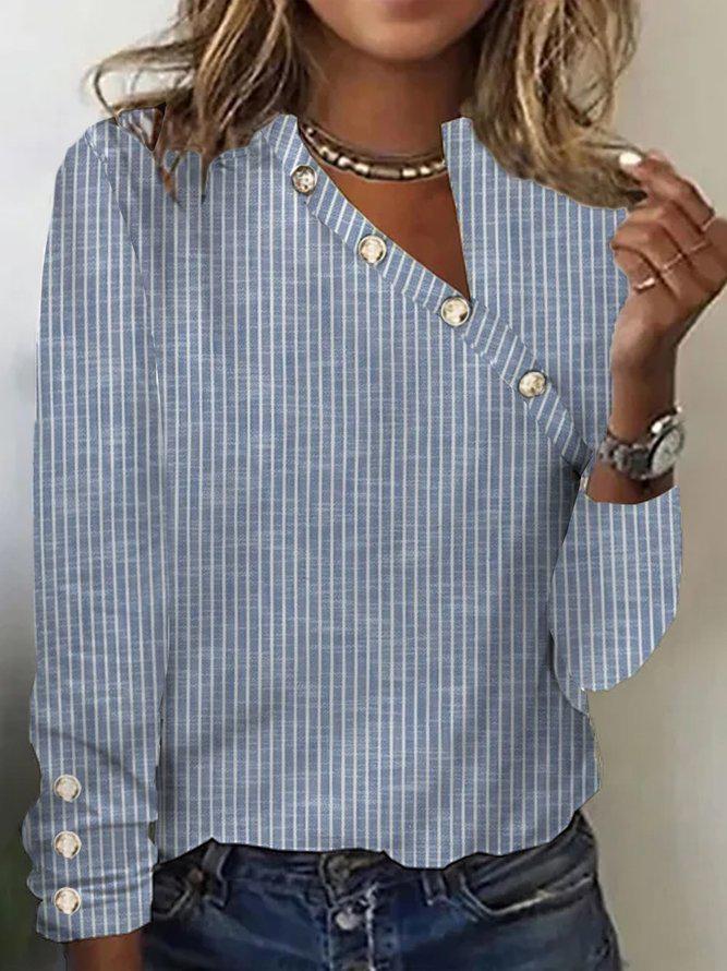 Stylish Striped Shirt with Long Sleeves