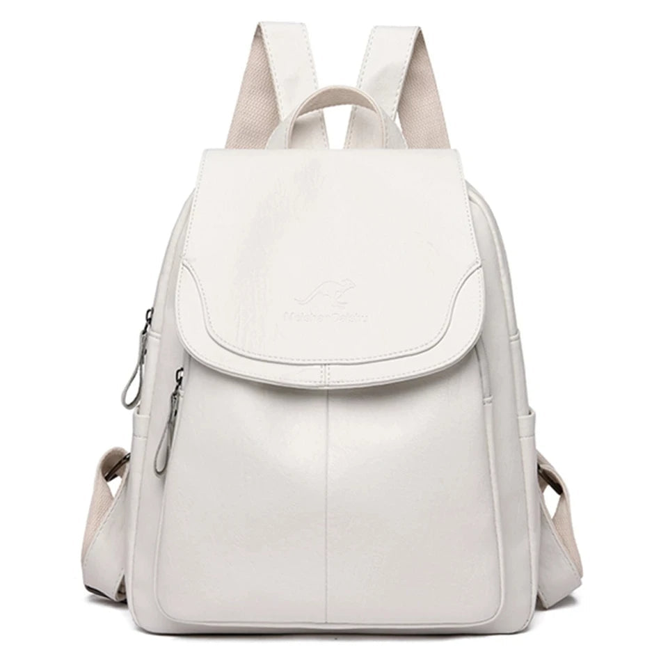 Kristlaug  Elegant and lightweight backpack in delicate white tone