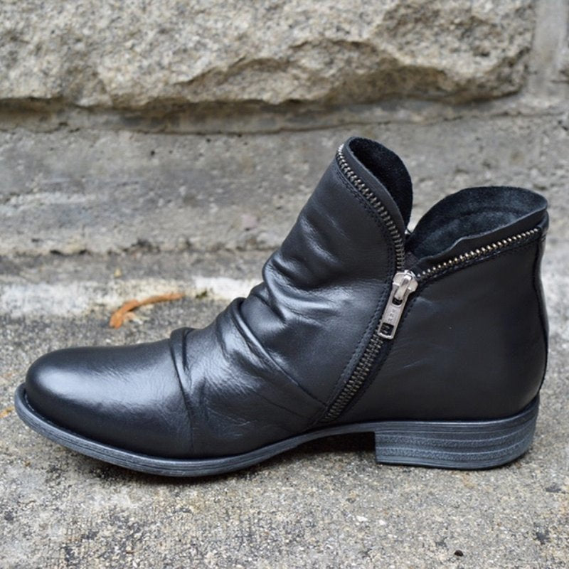 Vianne | Elegant Ankle Boots with Zip Closure