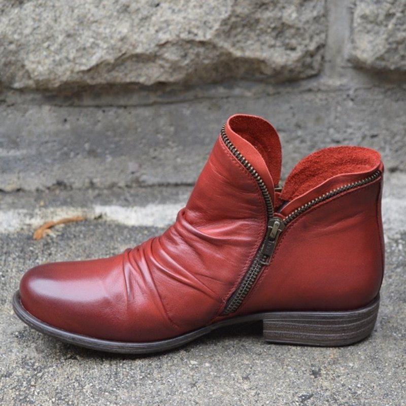 Vianne | Elegant Ankle Boots with Zip Closure