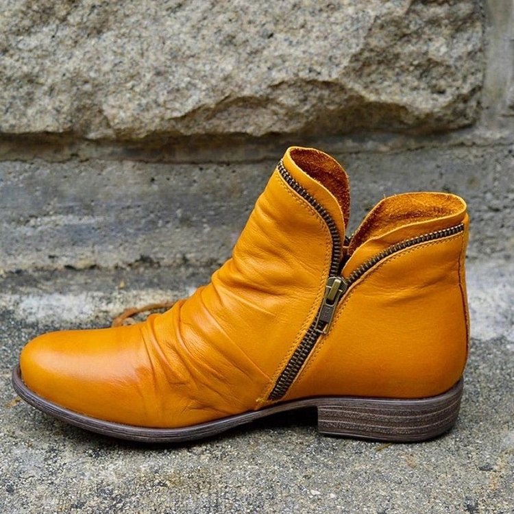 Vianne | Elegant Ankle Boots with Zip Closure