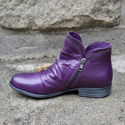 Vianne | Elegant Ankle Boots with Zip Closure