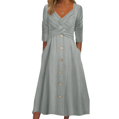 Riham Elegant mauve-covering dress
