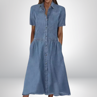 Sofia Elegant Denim Dress