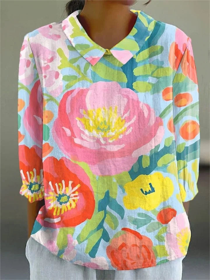 Adah | Vintage Colourful Blouse
