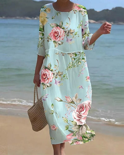 Keely Sunset Floral Dress