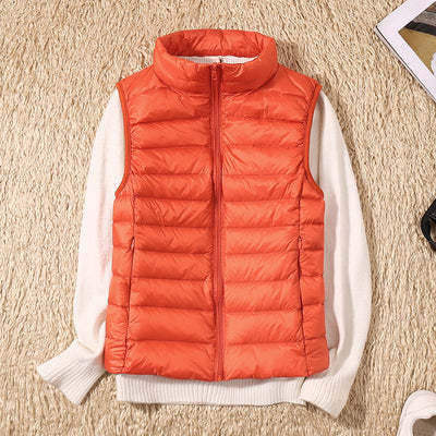 Amira | Lightweight Down Gilet with Pleat Detail