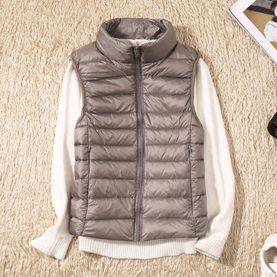 Amira | Lightweight Down Gilet with Pleat Detail