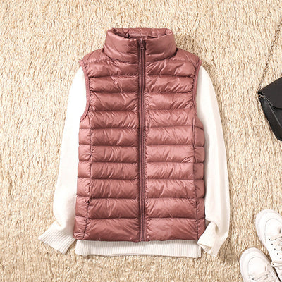 Amira | Lightweight Down Gilet with Pleat Detail