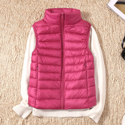 Amira | Lightweight Down Gilet with Pleat Detail