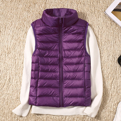 Amira | Lightweight Down Gilet with Pleat Detail