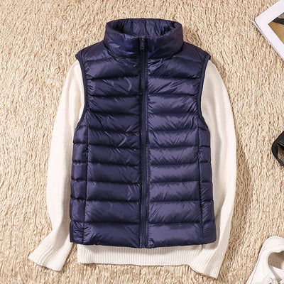 Amira | Lightweight Down Gilet with Pleat Detail