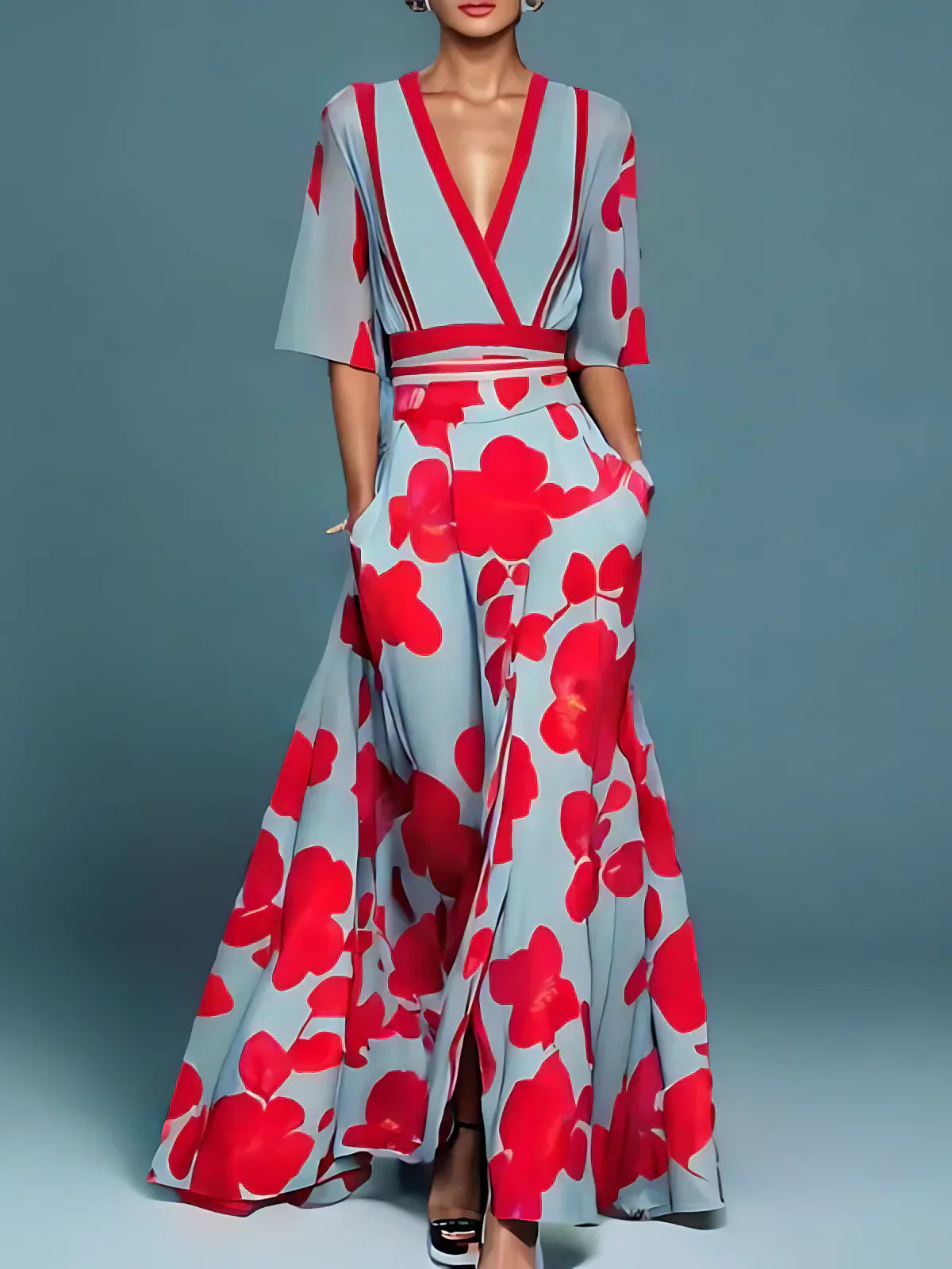 Kali  Milano Design Dress with Sleeves