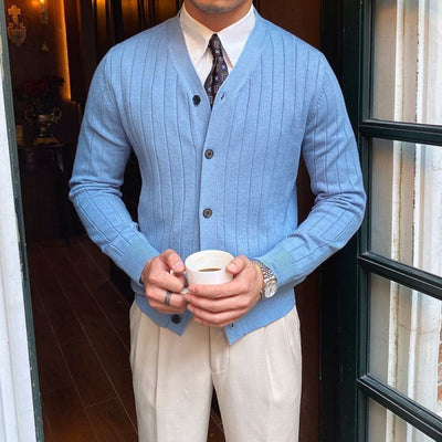 Old Money | V-Neck Knitted Cardigan