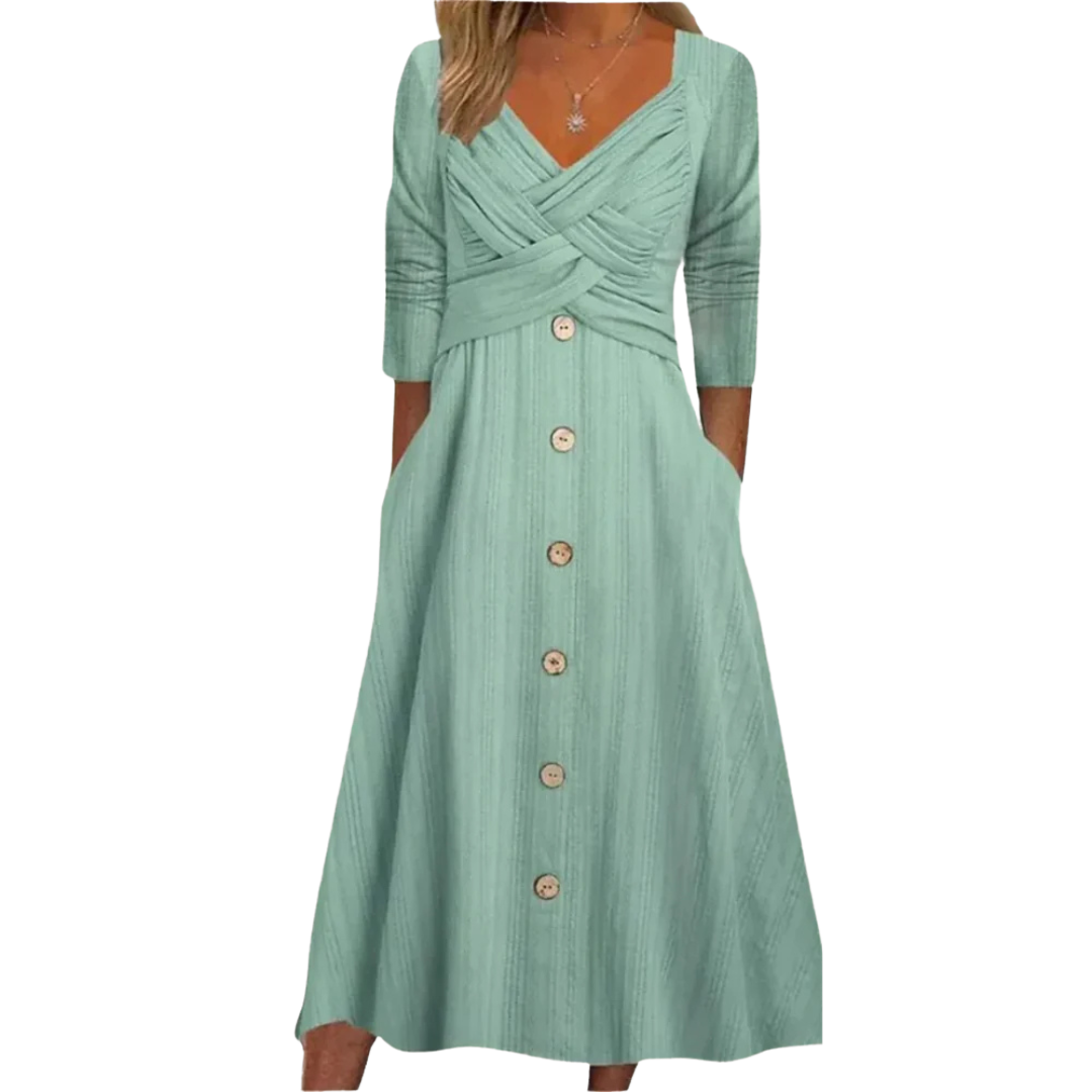Riham Elegant mauve-covering dress