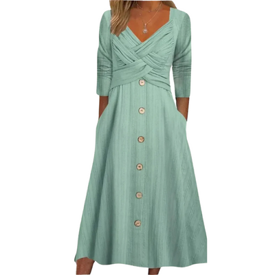 Riham Elegant mauve-covering dress