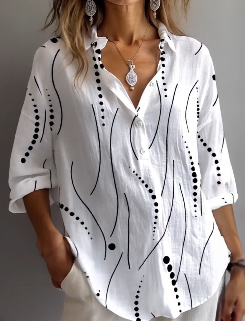 White Basic Long Sleeve T-Shirt