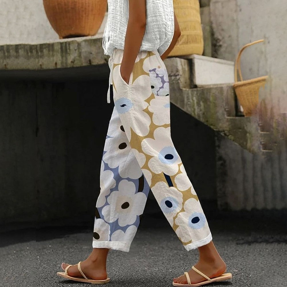 Stylish Print Side Pocket Trousers