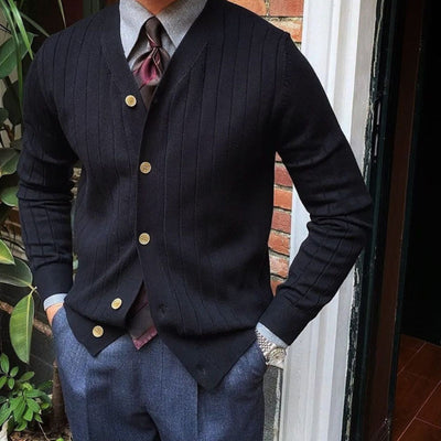 Old Money | V-Neck Knitted Cardigan