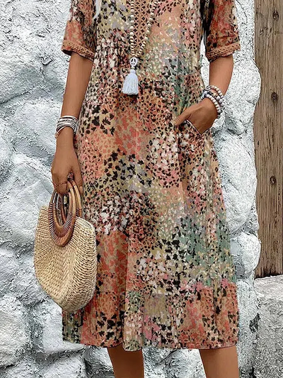 Leah  Lively Midi Dress
