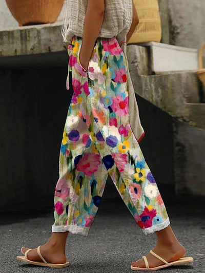 Attractive Print Side Pocket Trousers