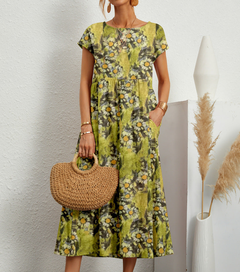 Sivan Elegant Floral Dress