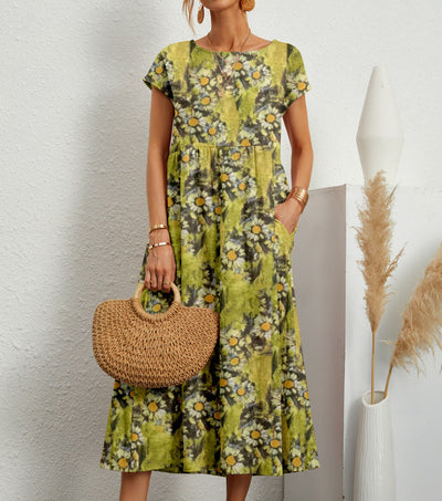 Sivan Elegant Floral Dress