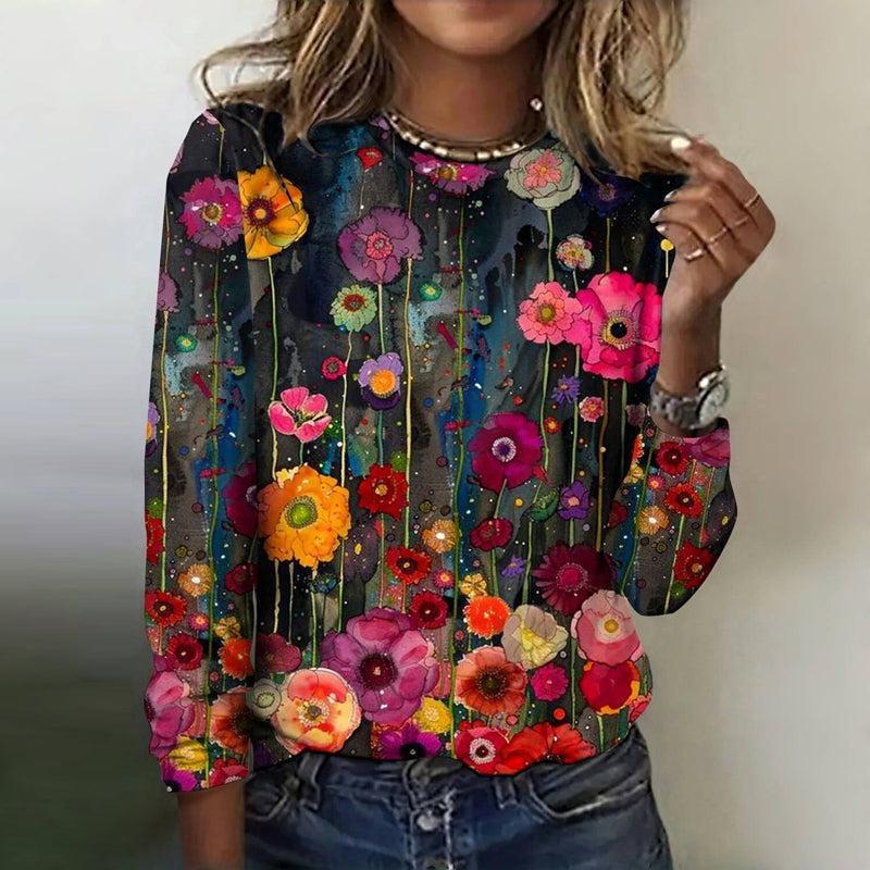 Round Neck Long Sleeve T-shirt