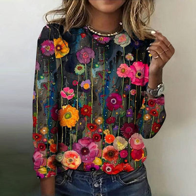 Round Neck Long Sleeve T-shirt
