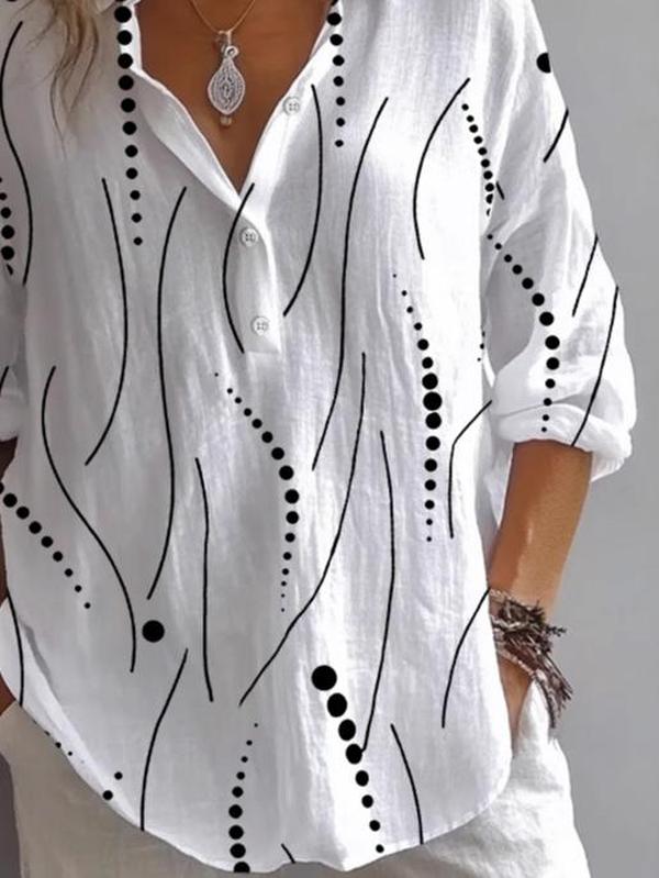White Basic Long Sleeve T-Shirt