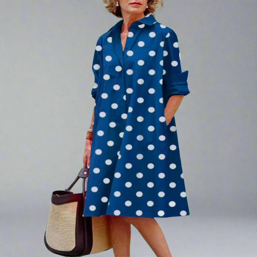 Hartley  Casual Comfortable Polka Dot Dress