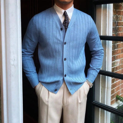Old Money | V-Neck Knitted Cardigan