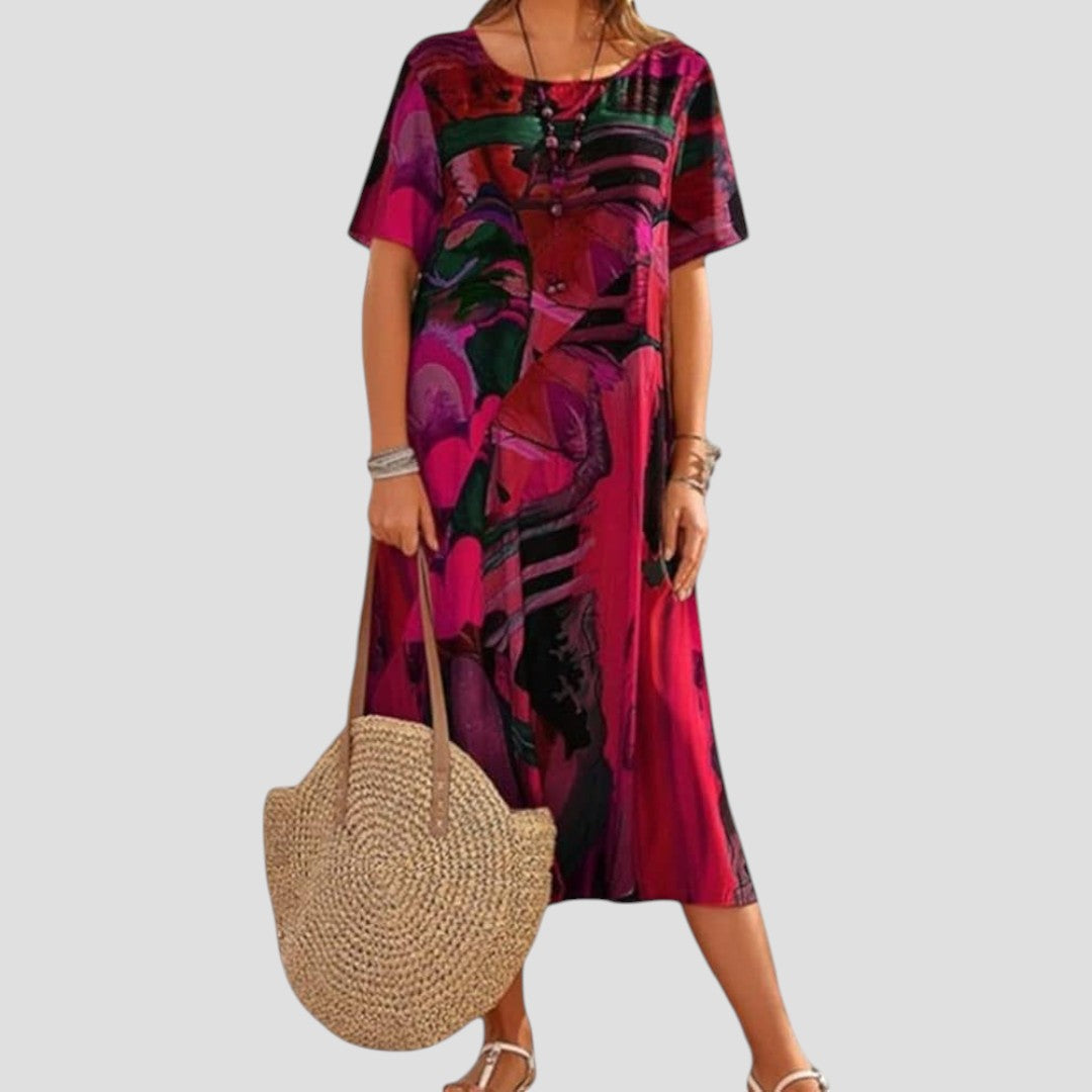 Einat Midi Summer Dress with Soft Fit
