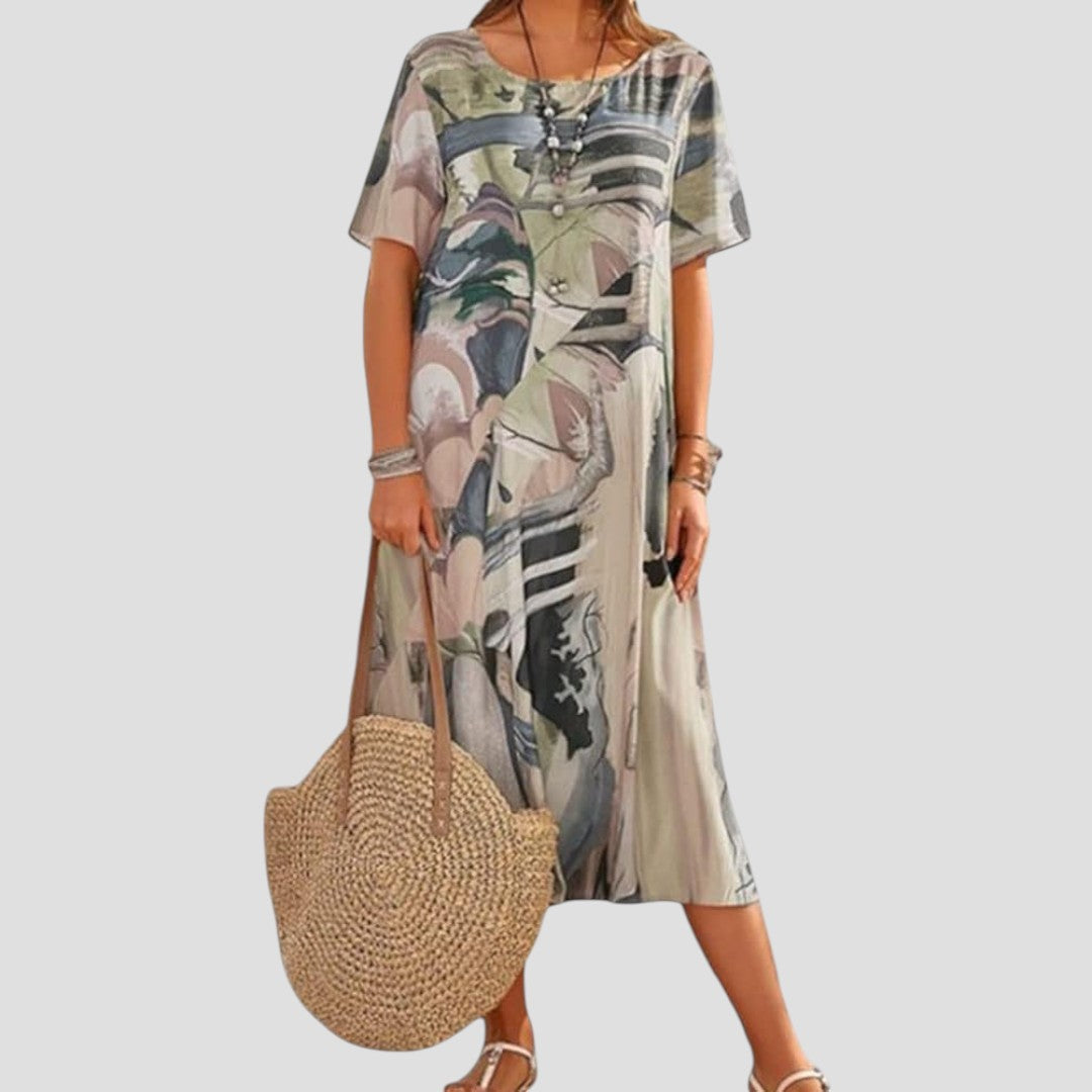 Einat Midi Summer Dress with Soft Fit