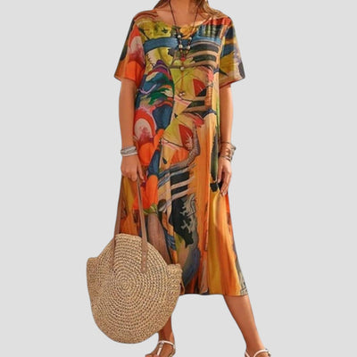 Einat Midi Summer Dress with Soft Fit