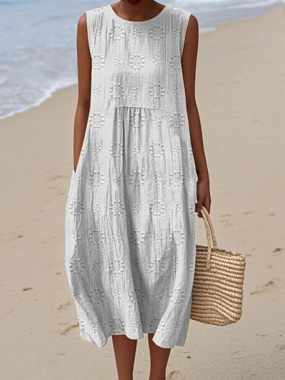 Ariana Summer Dress with Embroidered Pocket