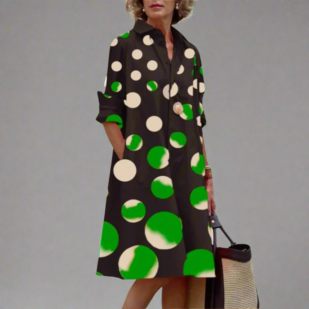 Nika  Women's Lightweight Floral Print Midi Dress