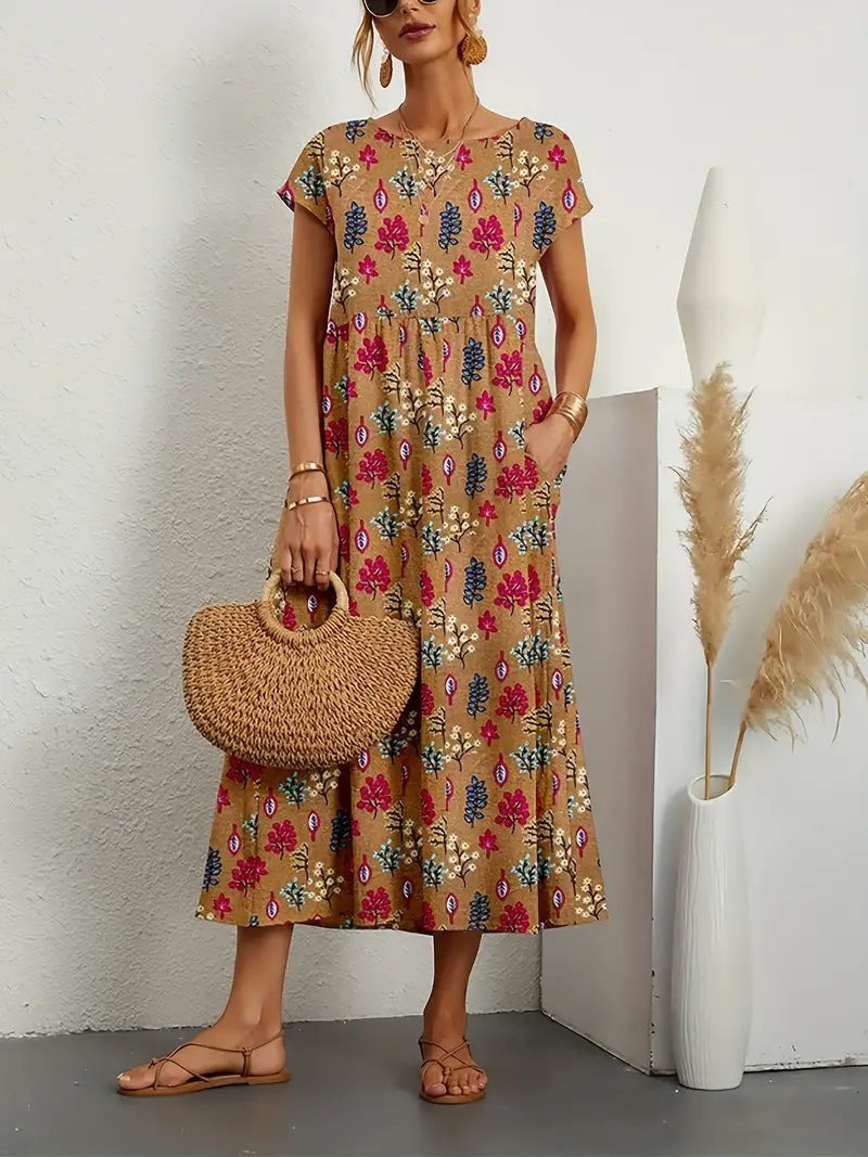 Sivan Elegant Floral Dress