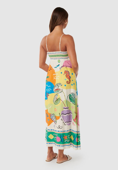 Ada - Midi Printed Dress