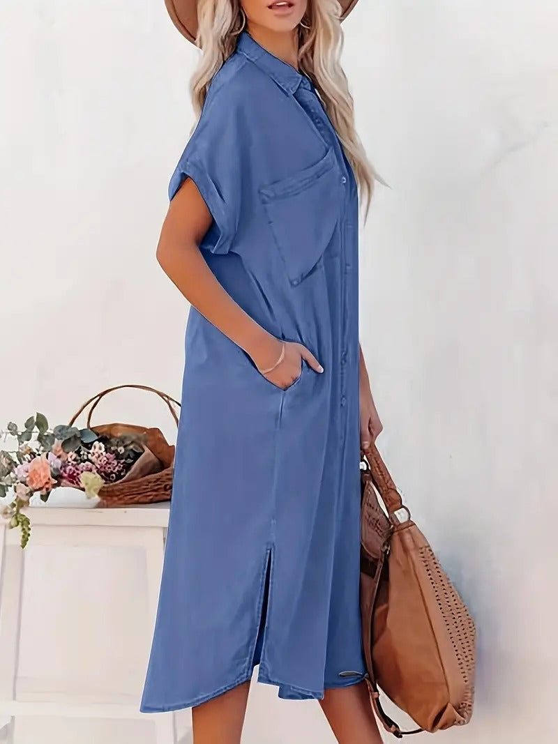 Opal | Shirt Dress with Pockets
