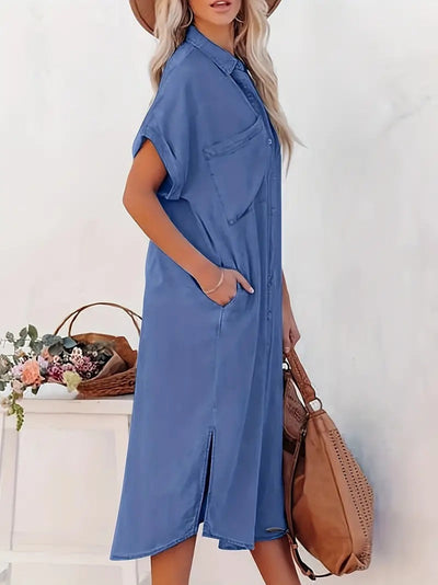 Opal | Shirt Dress with Pockets
