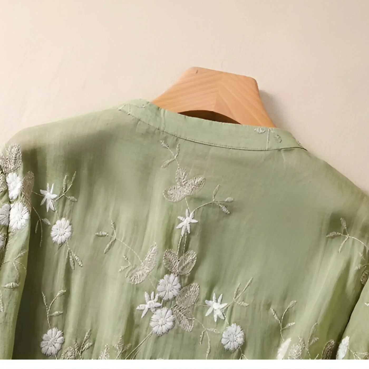 Celest | Floral Embroidered Cotton Top