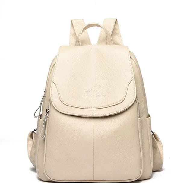 Kristlaug  Elegant and lightweight backpack in delicate white tone