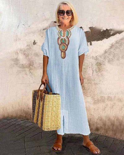 Lailani  Embroidered Beauty Dress