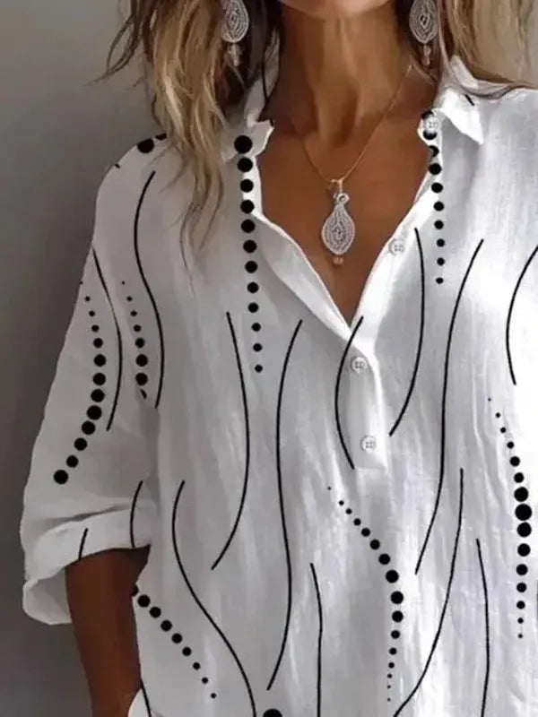White Basic Long Sleeve T-Shirt
