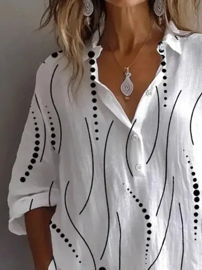 White Basic Long Sleeve T-Shirt
