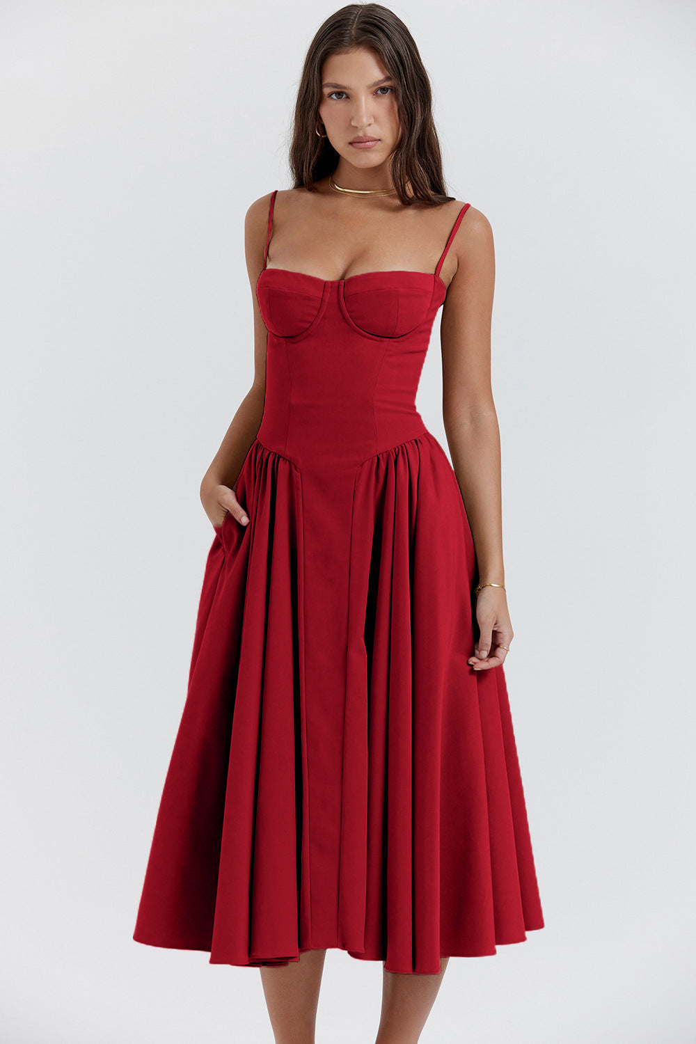 Kiki Retro Midi Dress