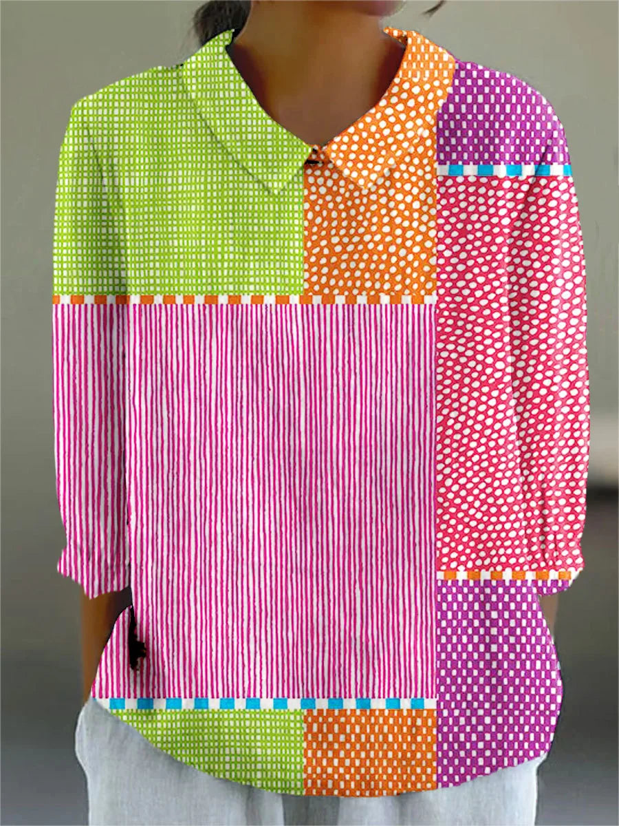 Aida | Vintage Colourful Blouse