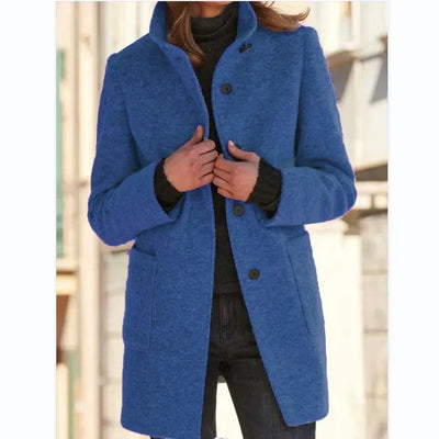 Bronte Coat with Button Closure for Women